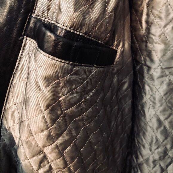 Black Brandini lamb leather men’s jacket vintage - Picture 9 of 9